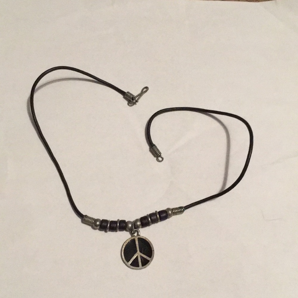 Peace sign necklace